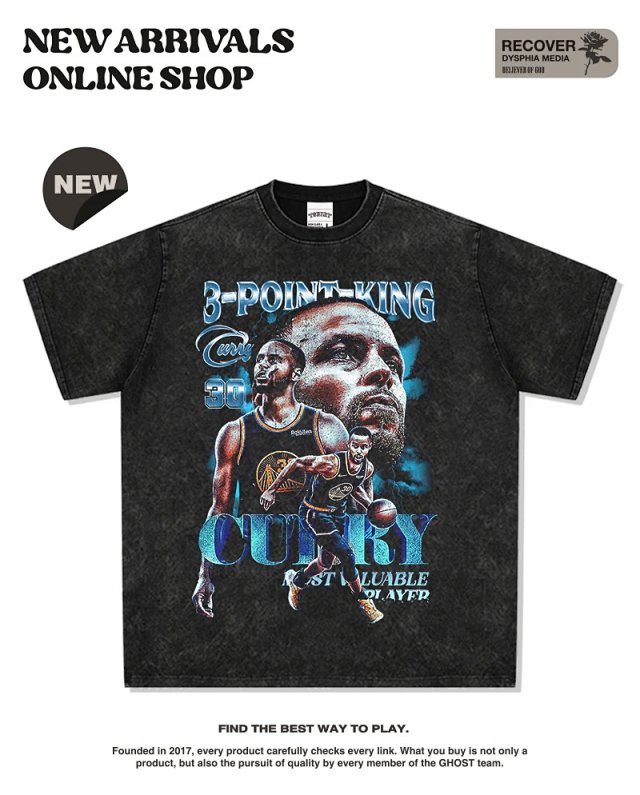 Other RECOVER Street Retro Black Basketball Graphic T-Shirt - Buy on Kakobuysheetfind