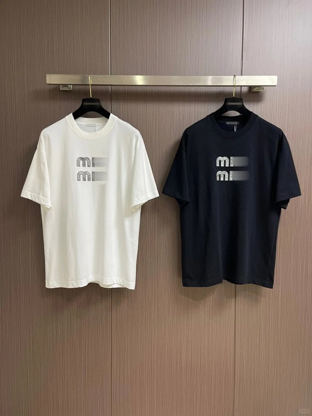 Miu Miu Miu Miu White Cotton Logo T-Shirt Unisex Summer Tee - Buy on Kakobuysheetfind