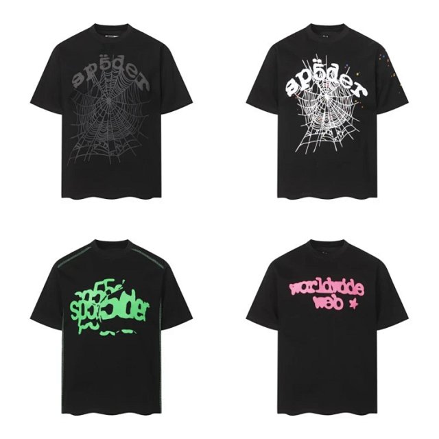 Sp5der Sp5der Black Spider Web Graphic Cotton T-Shirt - Buy on Kakobuysheetfind