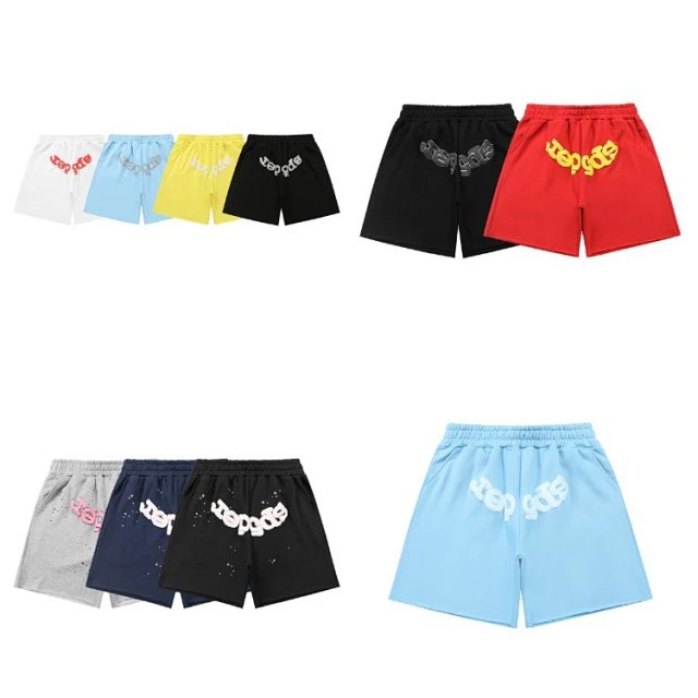 Sp5der Sp5der Light Blue Spiderweb Athletic Shorts - Buy on Kakobuysheetfind