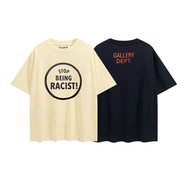 Gallery Dept Gallery Dept Stop Being Racist Off-White Cotton T-Shirt - Buy on Kakobuysheetfind