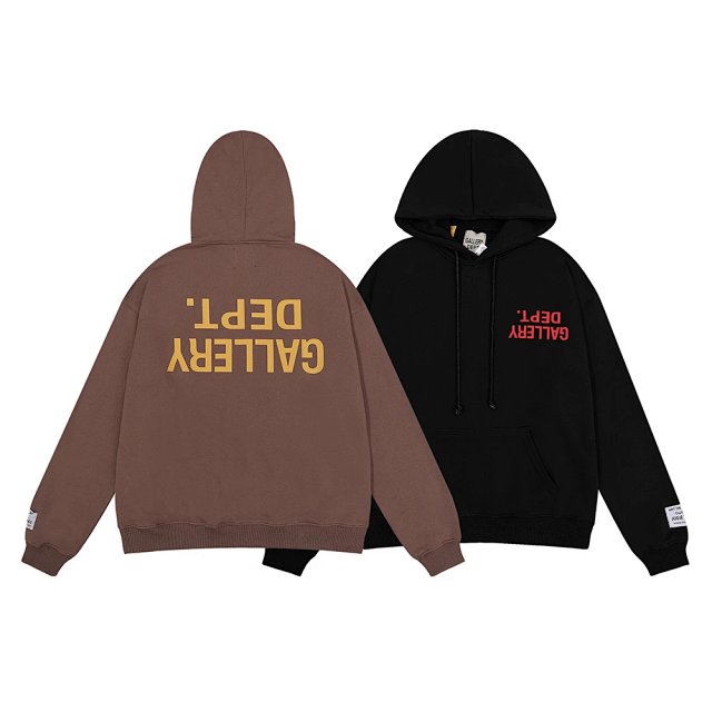 Gallery Dept Gallery Dept Brown Inverted Logo Pullover Hoodie - Buy on Kakobuysheetfind