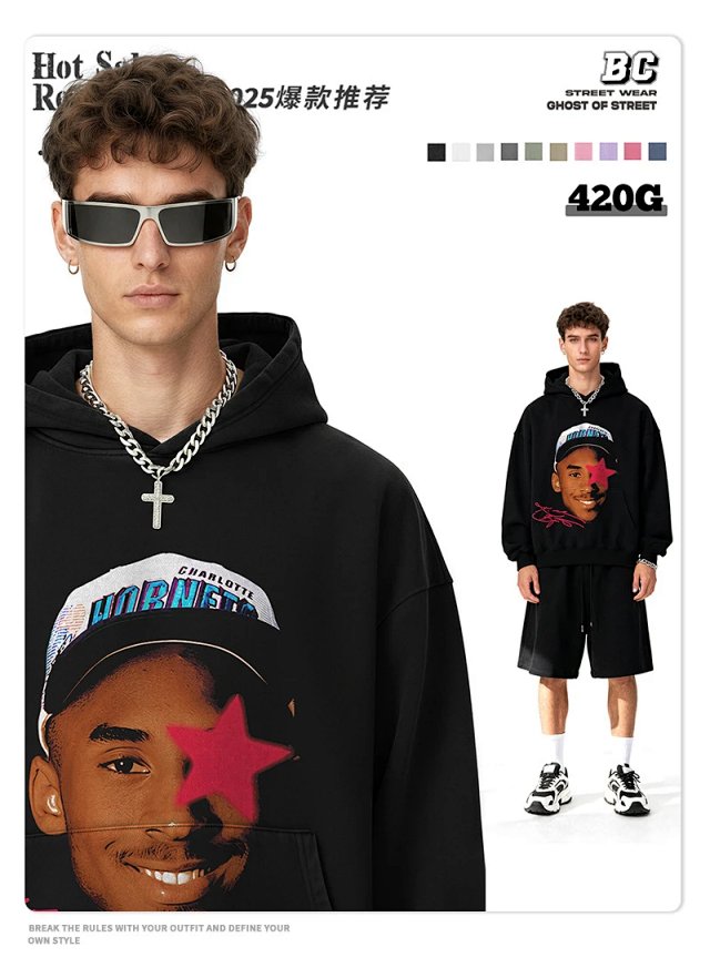 Other HoodiesOther Street Series Black 420G Oversized Hoodie - Buy on Kakobuysheetfind