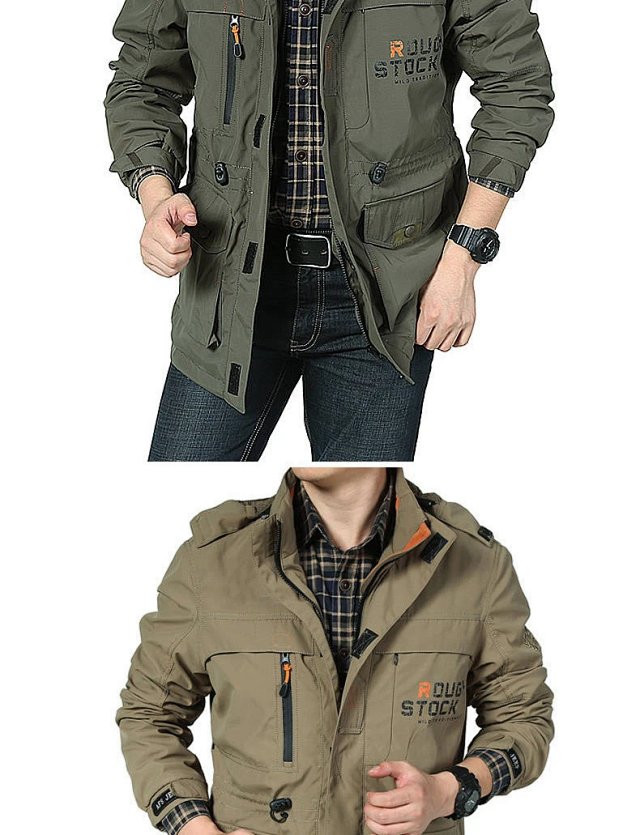 Jeep Jeep Men's Army Green Hooded Cargo Work Jacket - Buy on Kakobuysheetfind