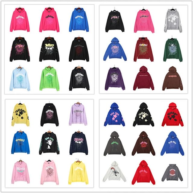 Sp5der Sp5der Multicolor Spider Web Cotton Pullover Hoodie - Buy on Kakobuysheetfind