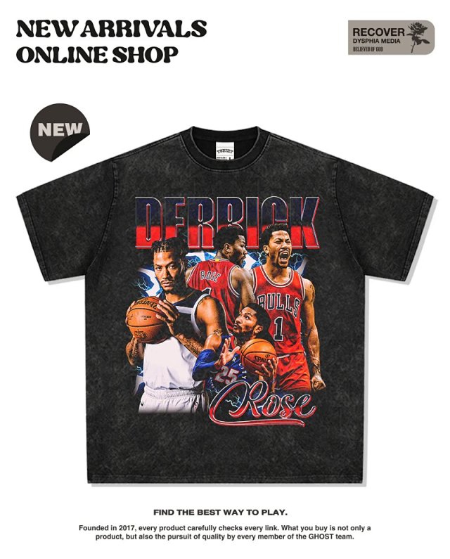 Other RECOVER Vintage Basketball Graphic Black T-Shirt - Buy on Kakobuysheetfind