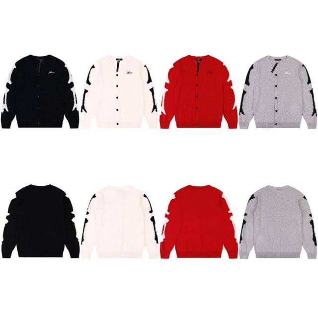Amiri Amiri Bone Sleeve Wool-Blend Cardigan Hoodie Jacket - Buy on Kakobuysheetfind
