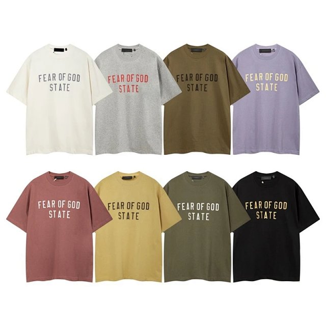 Fear Of God Fear Of God STATE Off-White Cotton Front Logo Tee - Buy on Kakobuysheetfind