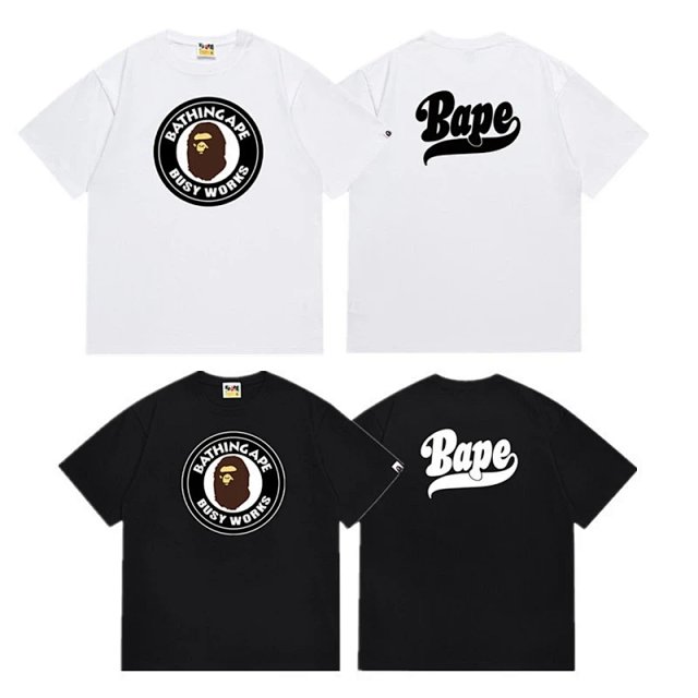A Bathing App BAPE A Bathing Ape Busy Works Logo Cotton Tee - Buy on Kakobuysheetfind