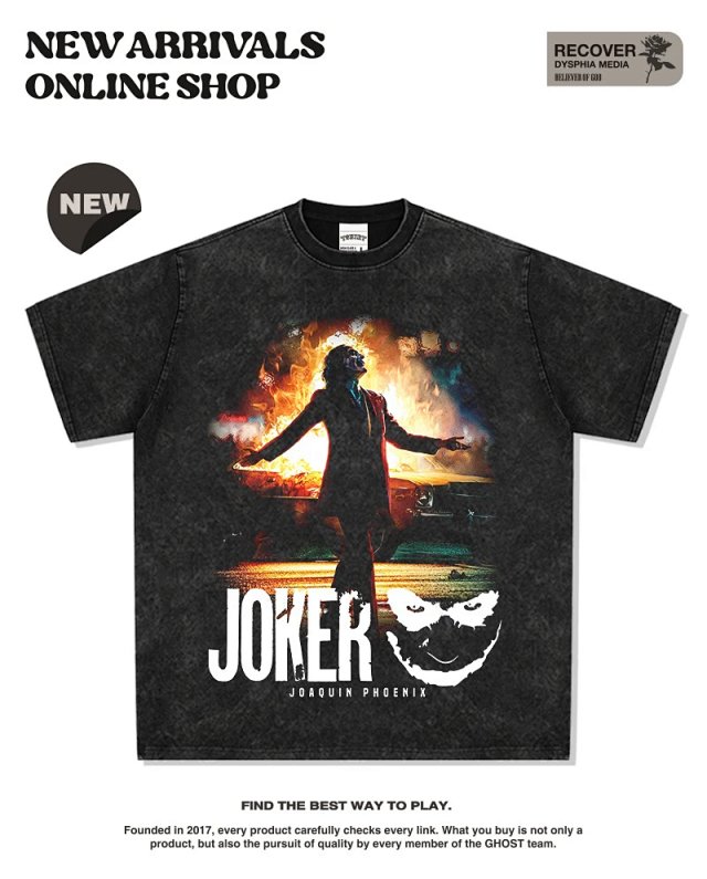Other RECOVER Dark Series Joker Fire Art Vintage T-Shirt - Buy on Kakobuysheetfind