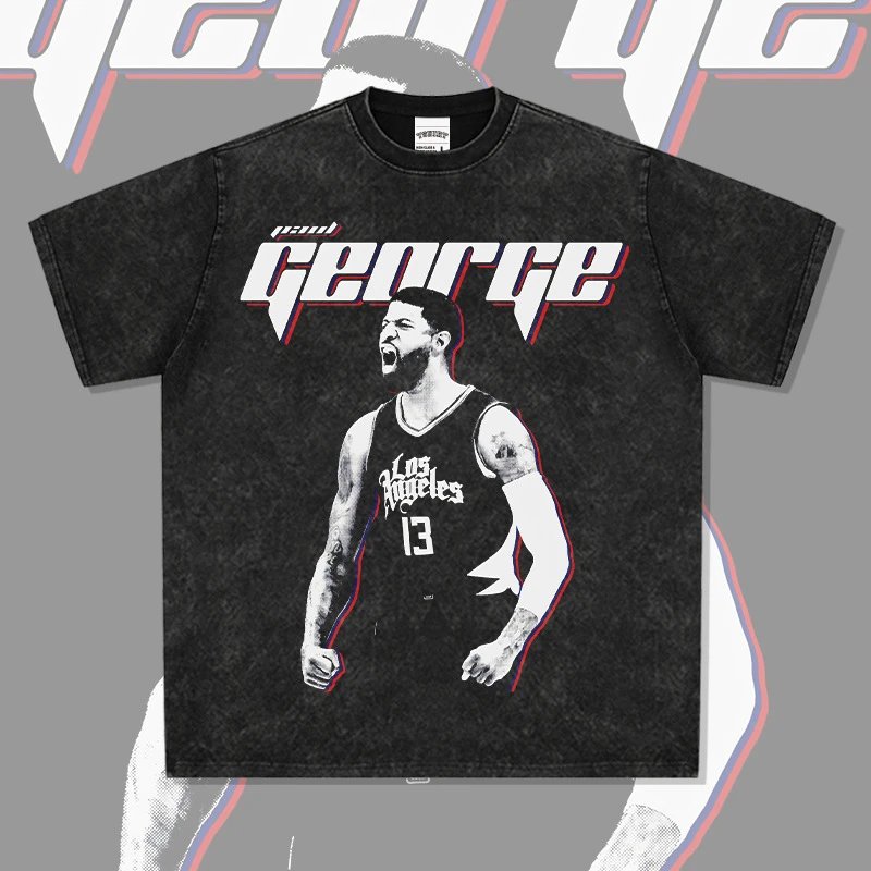 Other VintageWear Retro Black Washed Basketball Graphic T-Shirt - Buy on Kakobuysheetfind