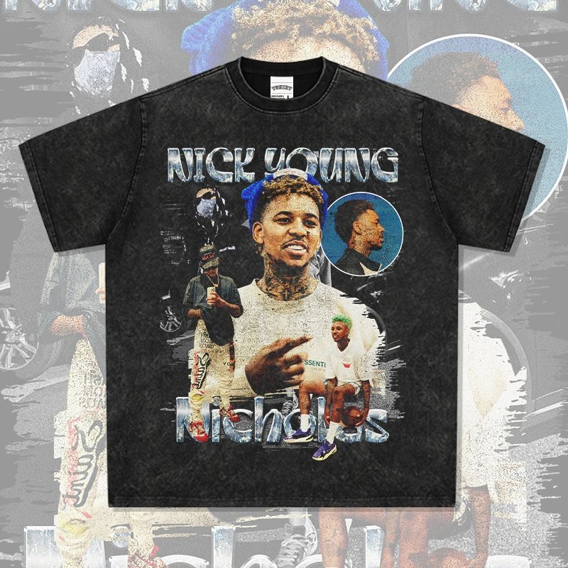 Other Nick Young Retro Vintage Washed Street Art Graphic T-Shirt - Buy on Kakobuysheetfind