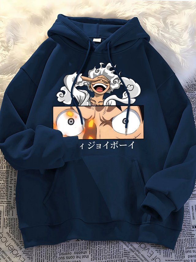 Other HoodiesOther Deep Blue Anime Graphic Cotton Hoodie - Buy on Kakobuysheetfind