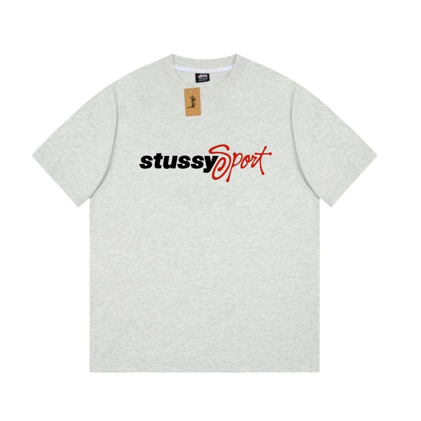 Stussy Stussy Sport Grey Cotton Logo T-Shirt Unisex Streetwear Tee - Buy on Kakobuysheetfind