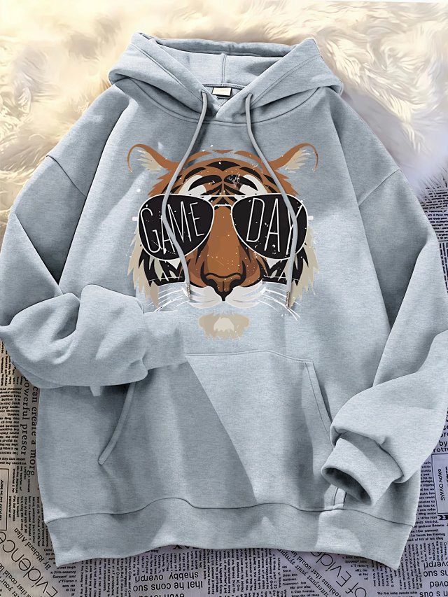 Other HoodiesOther Light Gray Tiger Game Day Hoodie - Buy on Kakobuysheetfind