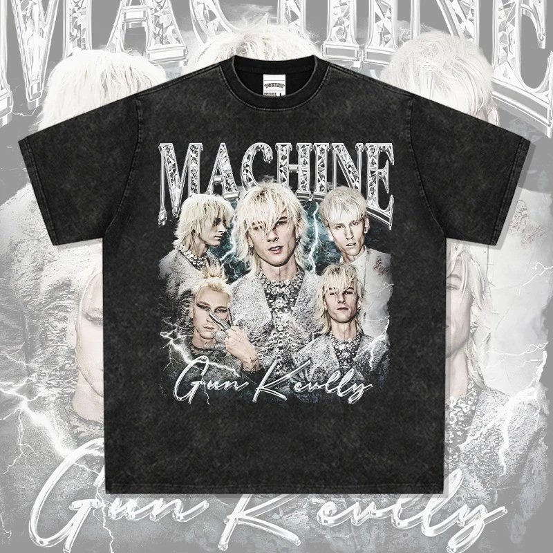 Other Gun Kelly Vintage Rock Graphic Washed Cotton T-Shirt - Buy on Kakobuysheetfind