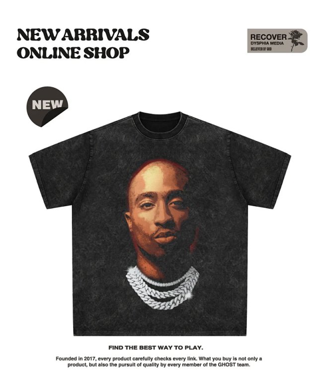 Other RECOVER Vintage Black Graphic Streetwear T-Shirt - Buy on Kakobuysheetfind