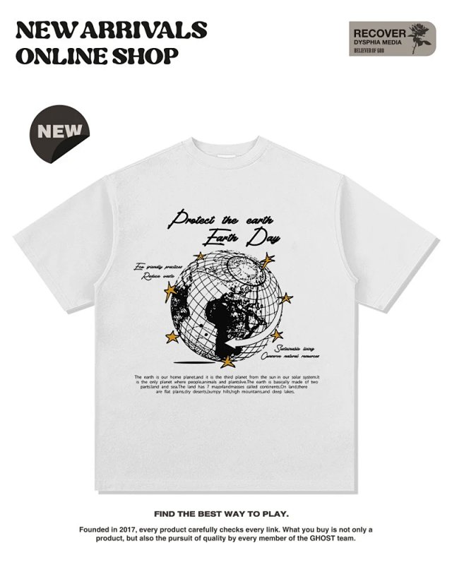 Other RECOVER Earth Day Protect The Earth White T-Shirt - Buy on Kakobuysheetfind
