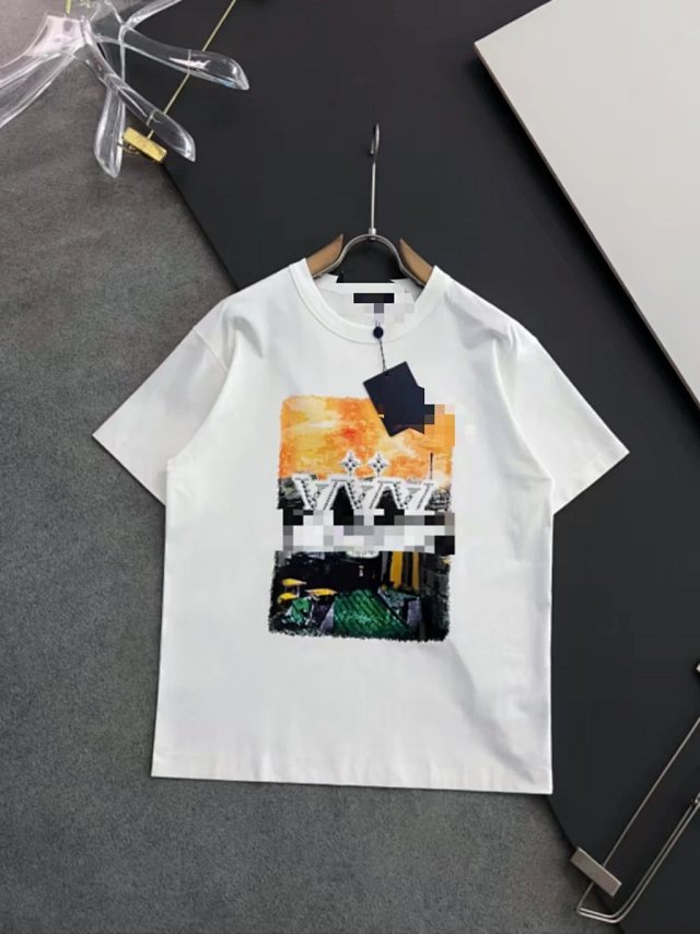 Louis Vuitton Louis Vuitton White LV Landscape Print Cotton T-Shirt - Buy on Kakobuysheetfind