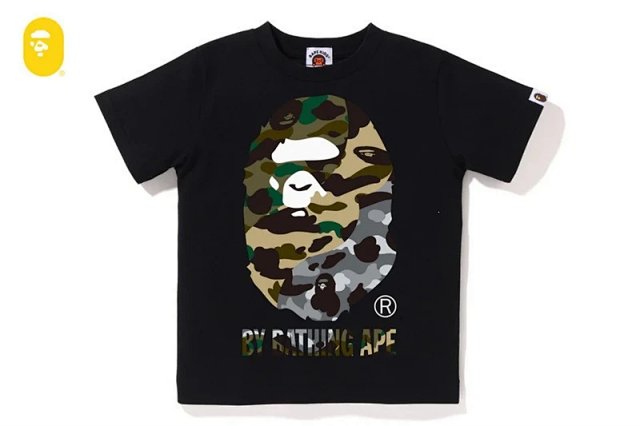 A Bathing App A Bathing Ape Black Camo Ape Head Cotton T-Shirt - Buy on Kakobuysheetfind