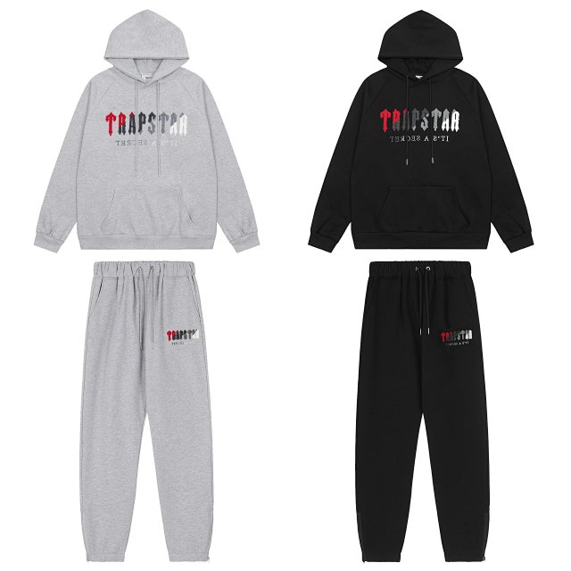 Trapstar Trapstar Gray Fleece Hoodie Tracksuit Set Streetwear - Buy on Kakobuysheetfind