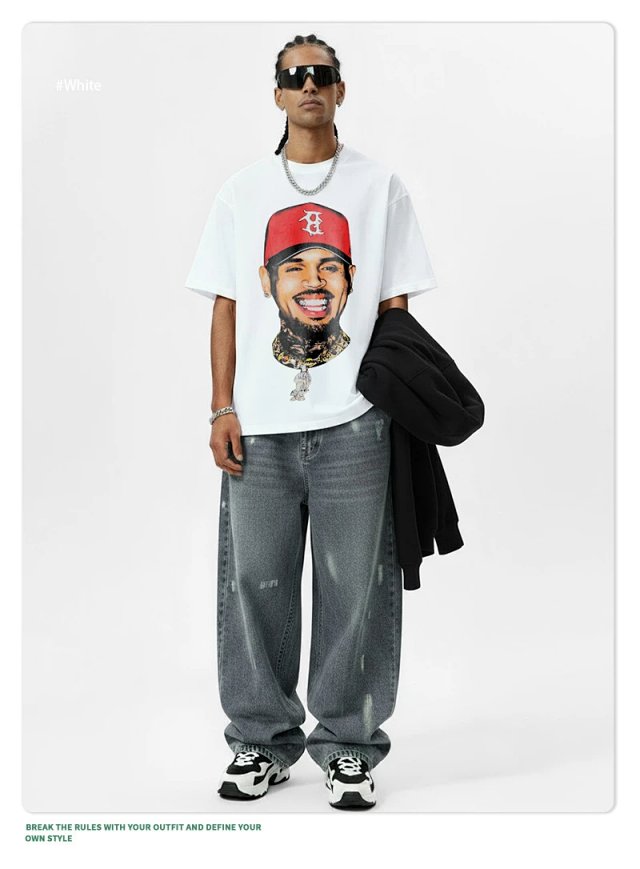 Other Other Brand White Oversized HipHop Graphic T-Shirt - Buy on Kakobuysheetfind