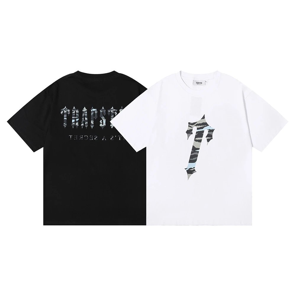 Trapstar Trapstar Camo Gothic Logo Cotton T-Shirt Black White - Buy on Kakobuysheetfind
