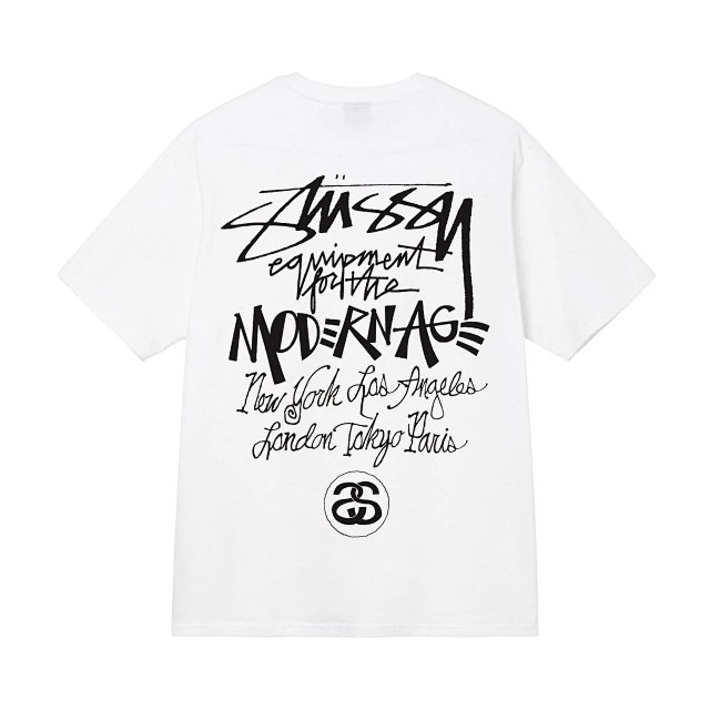 Stussy Stussy White Graffiti Back Logo Cotton T-Shirt - Buy on Kakobuysheetfind