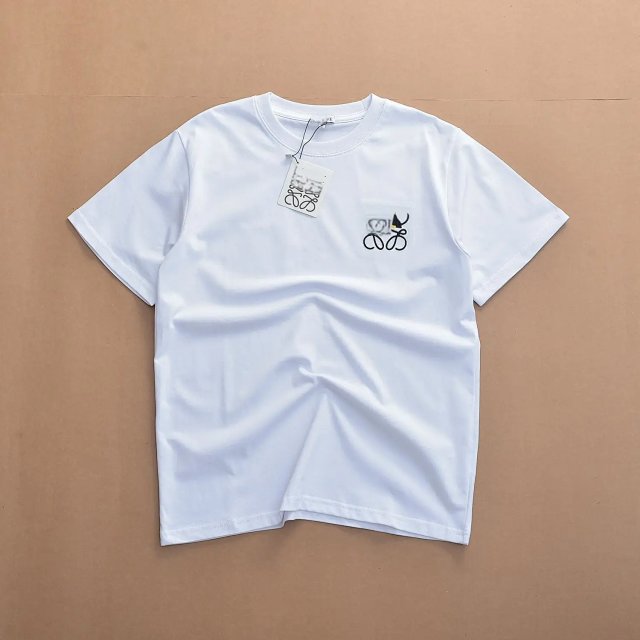 Loewe Loewe White Cotton Anagram Embroidered Crew Neck T-Shirt - Buy on Kakobuysheetfind