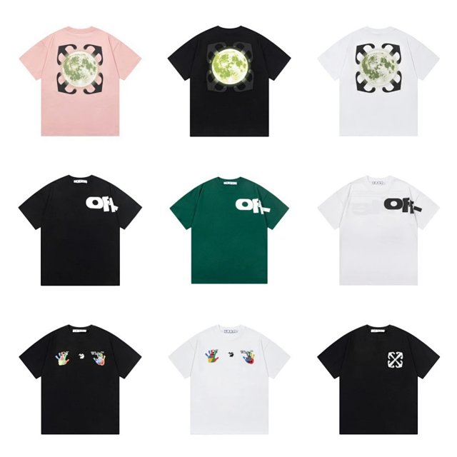 Off White Off-White Pink Moon Graphic Cotton Crewneck T-Shirt - Buy on Kakobuysheetfind