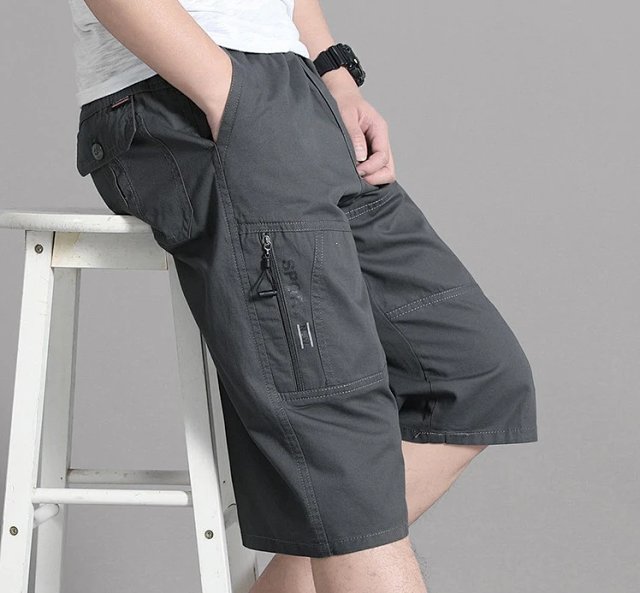 Other PansOther Gray Men's Cargo Shorts Multi-Pocket Zip Techwear - Buy on Kakobuysheetfind