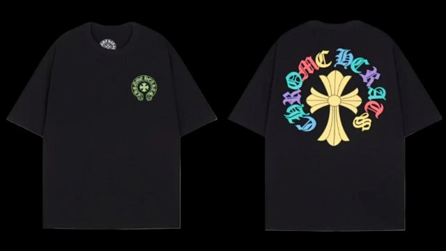 Chrome Hearts Chrome Hearts Black Gothic Cross Logo Cotton T-Shirt - Buy on Kakobuysheetfind