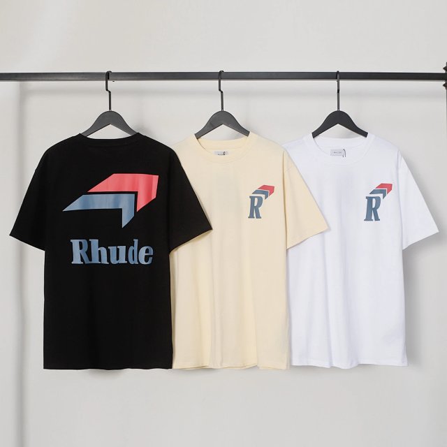 Rhude Rhude Black Logo Cotton Vintage Streetwear T-Shirt - Buy on Kakobuysheetfind