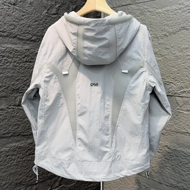GMWR GMWR Grey White Lightweight Windproof Hooded Jacket - Buy on Kakobuysheetfind
