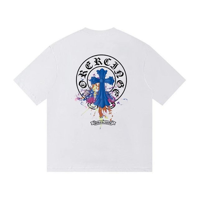 Chrome Hearts Chrome Hearts White Oversized Cross Graffiti Logo Tee - Buy on Kakobuysheetfind