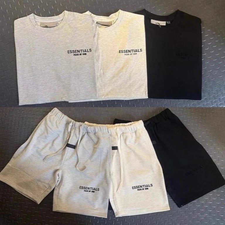 Essentials ESSENTIALS Fear of God Gray Drop-Shoulder Tee Unisex - Buy on Kakobuysheetfind