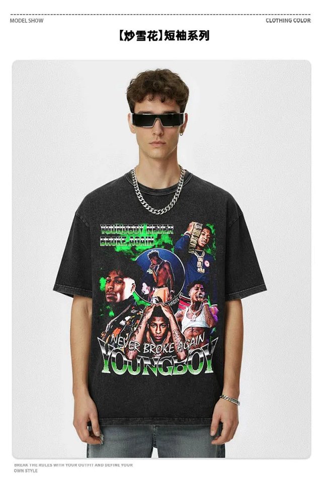 Other Miaoxuehua 90s Neon Totem Black Cotton Graphic T-Shirt - Buy on Kakobuysheetfind