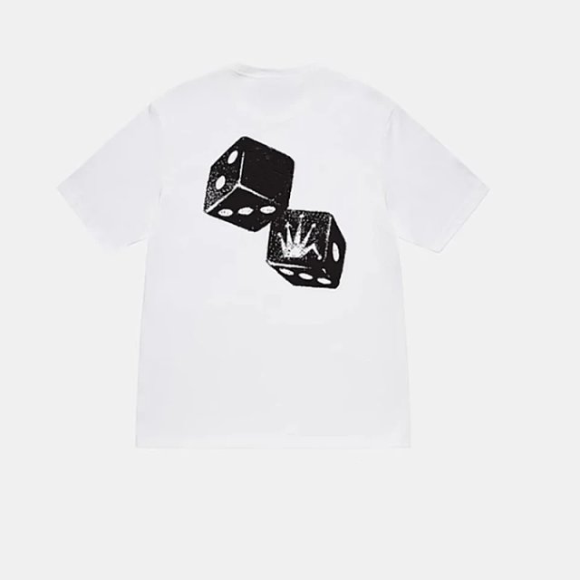 Stussy Stussy White Dice Graphic T-Shirt Vintage Streetwear Tee - Buy on Kakobuysheetfind