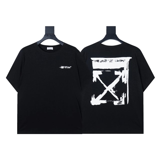 Off-White Off-White Black Cotton Arrow Graffiti Loose Unisex T-Shirt - Buy on Kakobuysheetfind