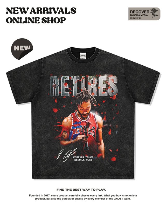 Other RECOVER Vintage Black Metallic RETIRES Graphic T-Shirt - Buy on Kakobuysheetfind