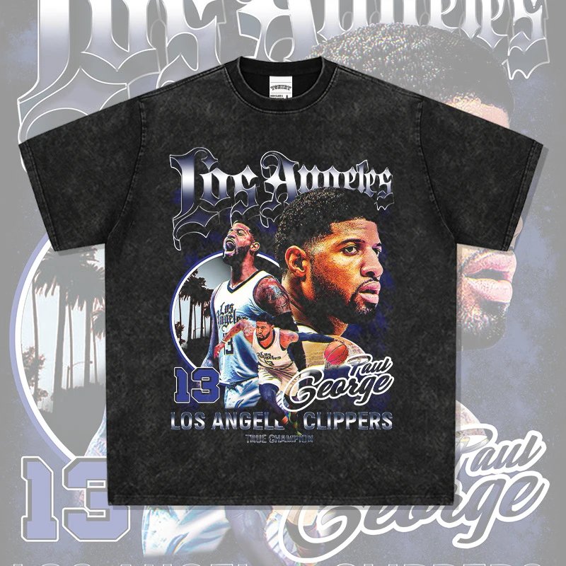 Other RetroBlack Vintage Los Angeles Basketball T-Shirt - Buy on Kakobuysheetfind