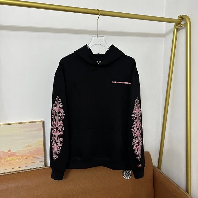 Chrome Hearts Chrome Hearts Black Pink Gothic Floral Hoodie - Buy on Kakobuysheetfind