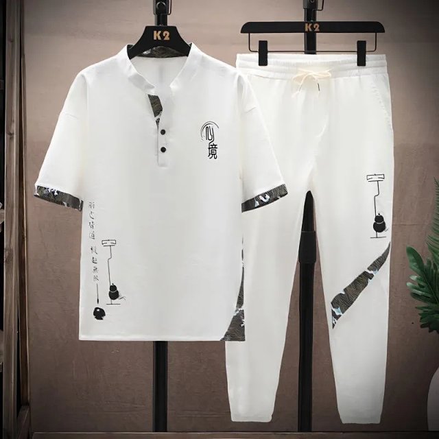 Other Unisex White Ink Totem Polo T-Shirt Jogger Set - Buy on Kakobuysheetfind