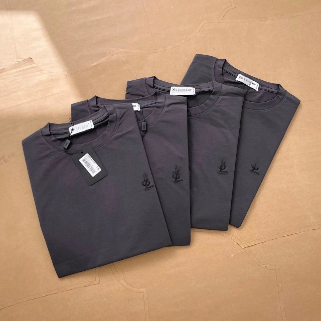 Loewe Loewe Dark Gray Embroidered Logo Cotton Crew Neck T-Shirt - Buy on Kakobuysheetfind