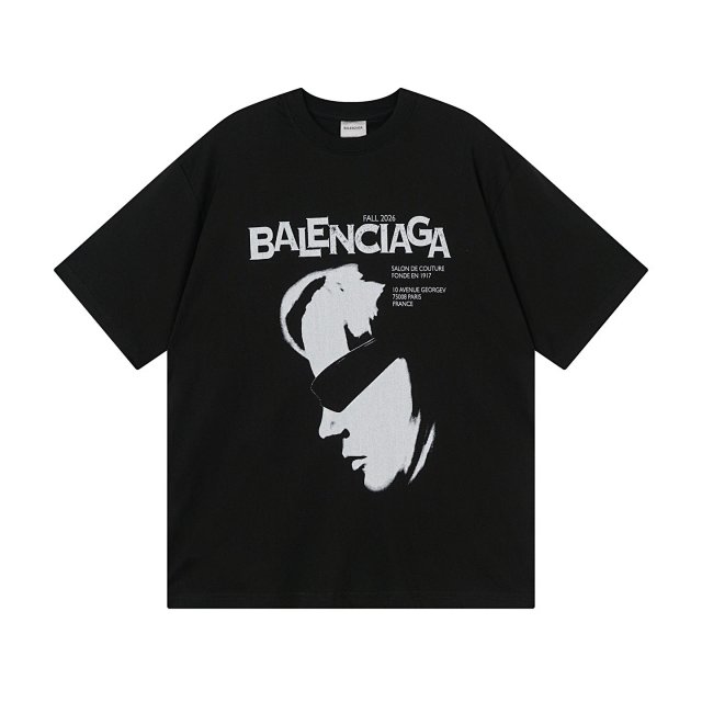 Balenciaga Balenciaga Fall 2026 Black Portrait Logo Oversized T-Shirt - Buy on Kakobuysheetfind