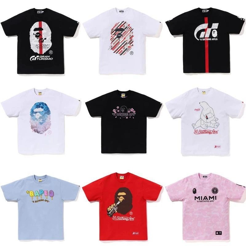 A Bathing App BAPE Black Ape Head Gran Turismo Cotton T-Shirt - Buy on Kakobuysheetfind