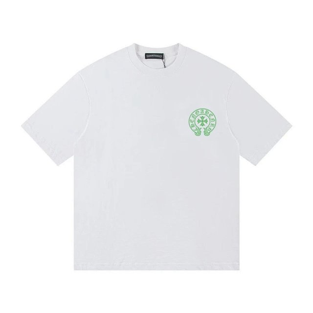 Chrome Hearts Chrome Hearts White Cotton Tee Green Logo Embroidered - Buy on Kakobuysheetfind