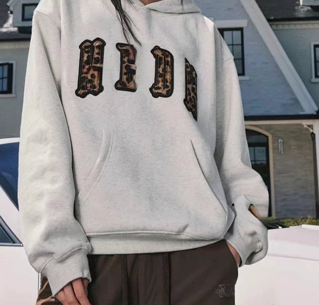 Mr. Enjoy Da Money Mr Enjoy Da Money Leopard Gothic Applique Gray Hoodie - Buy on Kakobuysheetfind