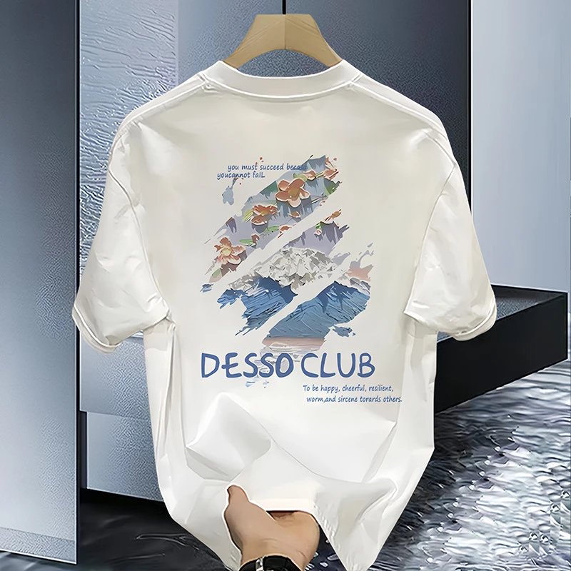 Other DESSO CLUB Mountain Floral White Cotton T-Shirt - Buy on Kakobuysheetfind