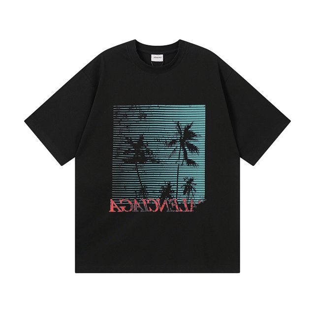 Balenciaga Balenciaga Black Palm Beach Graffiti Logo Cotton T-Shirt - Buy on Kakobuysheetfind